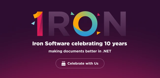 Feier zum 10-jährigen Jubiläum: Eine Dekade der Innovation von Iron Software